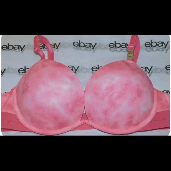 Victoria's secret pink wear everywhere Super
push up bra size 38D VS New - Picture 2 of 8